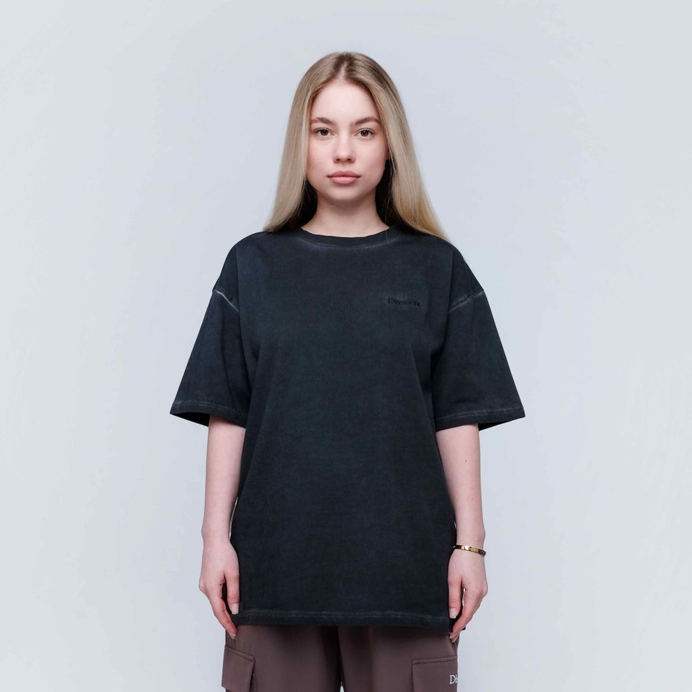 Футболка OG Logo Monochrome Asphalt черная