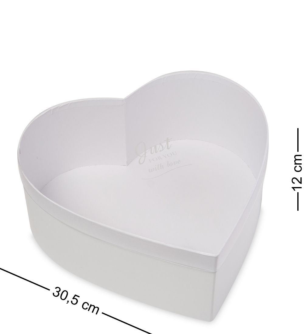 WG-65/2-B Коробка подарочная «Сердце» цв.черный