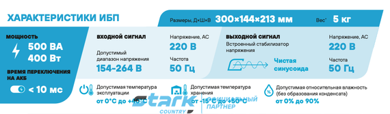 Комплект ИБП SC 500 PS + GPL 12-150