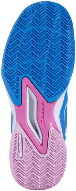 Детские теннисные кроссовки Babolat Jet Mach 3 Clay Junior Girl - french blue