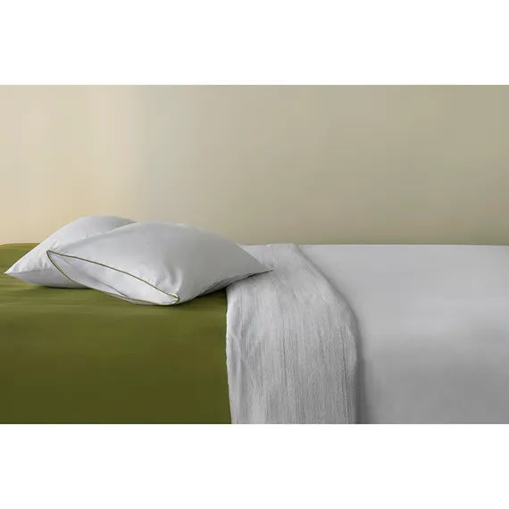 Простыня из сатина из коллекции meditation, olive, 240х270 см