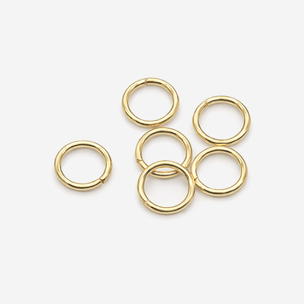 Колечки соединительные 8*1мм, позолота