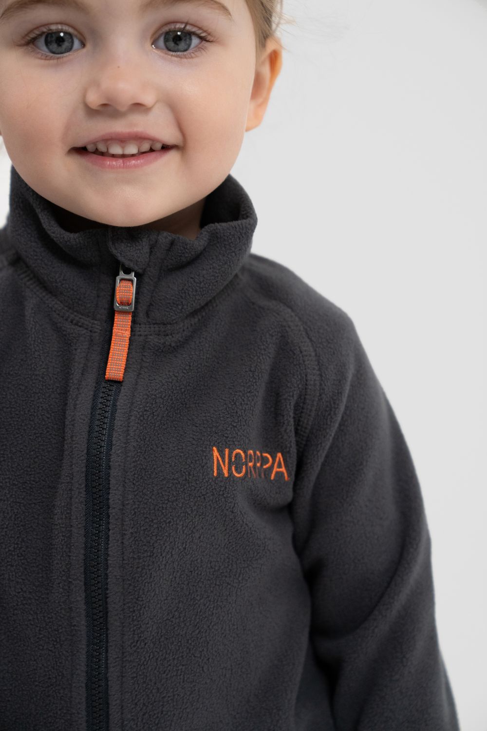 Детская куртка из флиса VITIM серый гравий