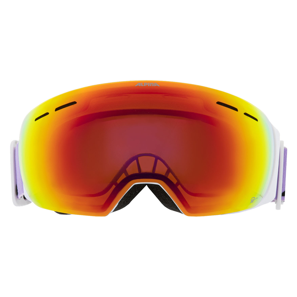 Очки горнолыжные ALPINA Granby Q-Lite White-Lilac Matt/Q-Lite Rainbow S2 (б/р)