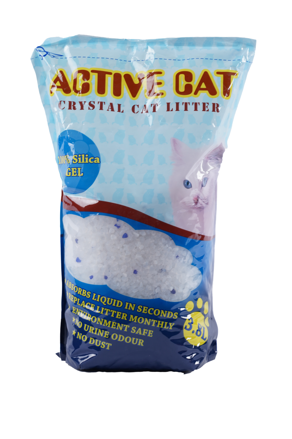 НАПОЛНИТЕЛЬ Д/КОШАЧЬЕГО ТУАЛЕТА ACTIVE CAT СИЛИКАГЕЛЬ 3.8Л