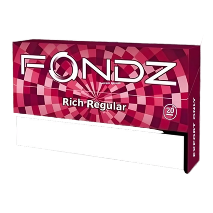 Стики Fondz Rich regular - классический табак (Китай) (блок - 10 пачек)