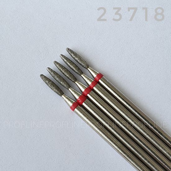 Алмазная насадка Тупое пламя 016, красная насечка, Минск