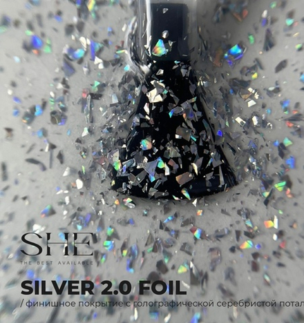 TOP COAT SILVER FOIL 15 ml