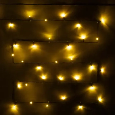 Гирлянда для дома 1,5м 12 ламп LED зелёный пров.,8 реж, IP-20, Теплый белый