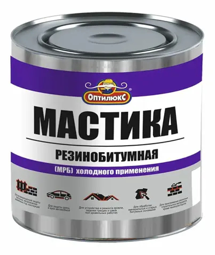 OPTILUX  Мастика резинобитумная МРБ  1,8кг (ИжСинтез)