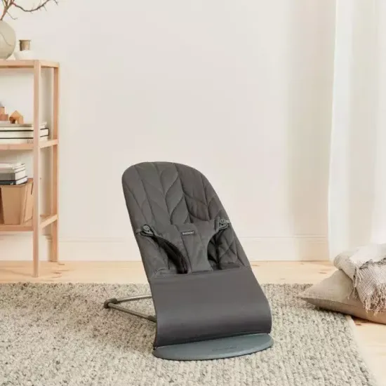 Кресло-шезлонг BabyBjorn Bliss petal quilt, anthracite