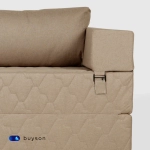 Бескаркасный диван-кровать c подлокотниками BuyDream Plus (бежевый)