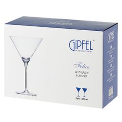 Набор из 2 бокалов для мартини Gipfel Felice 52375 210 мл