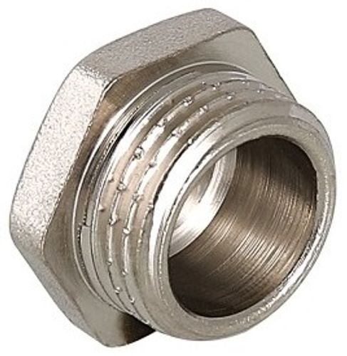 Пробка Valtec 1 1/4" НР с наружной резьбой латунная никелированная VTr.583.N.0007