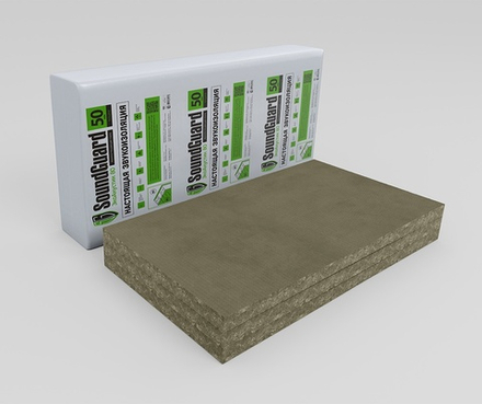 Плита звукопоглощающая SoundGuard ЭкоАкустик 80 1250х600х50мм (3 м2 в уп)