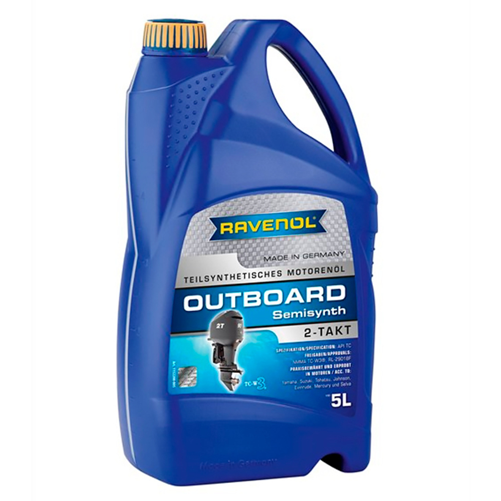 Масло Ravenol Outboard 2T полусинт 5L