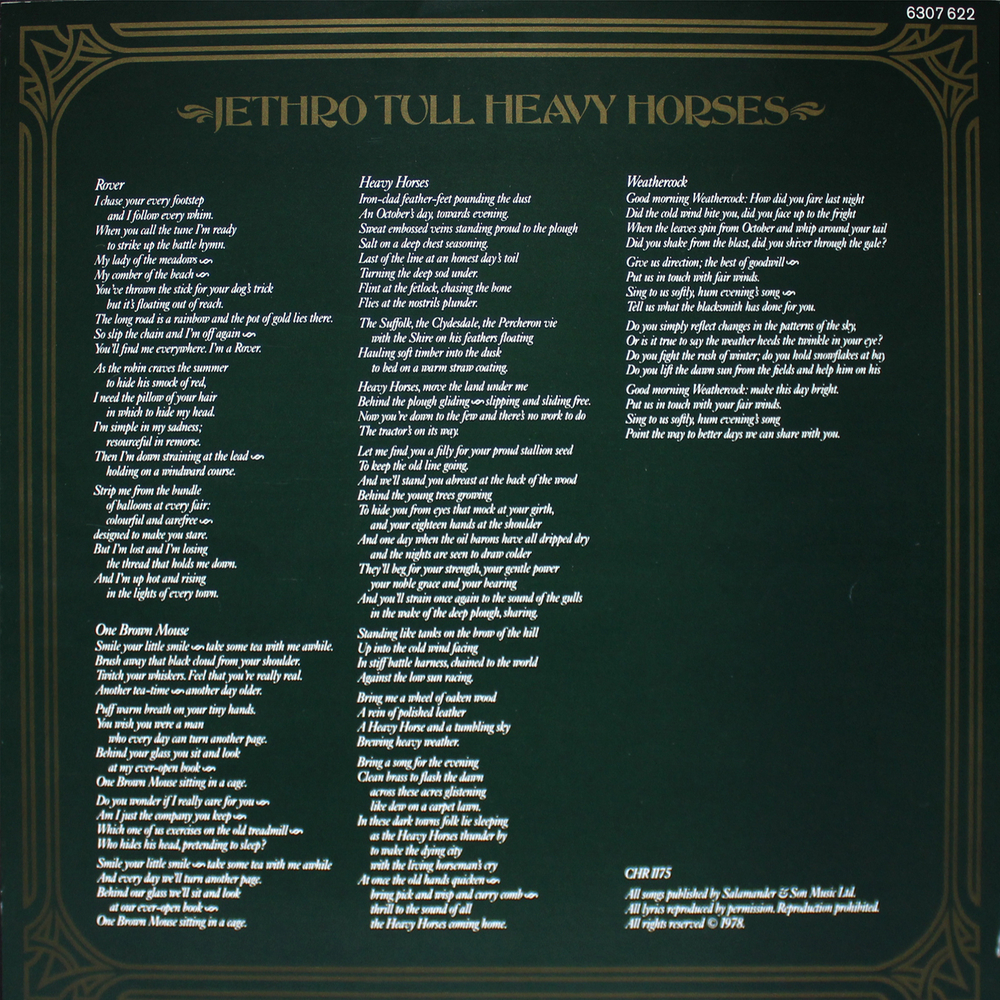 Jethro Tull / Heavy Horses (LP)