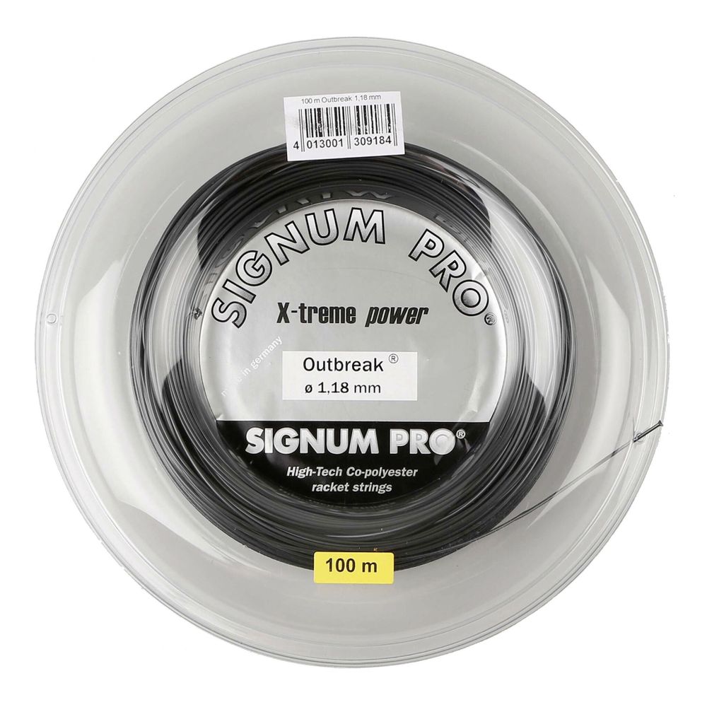 Струны теннисные Signum Pro Outbreak String Reel 100m - Anthracite