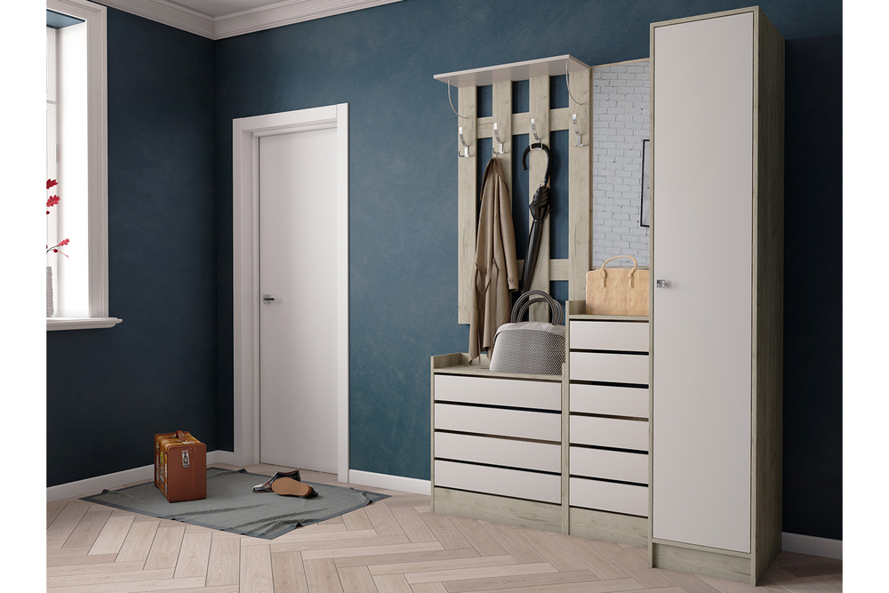 Вешалка Ямайка ЯПВ-1, Дуб крафт серый, Кашемир