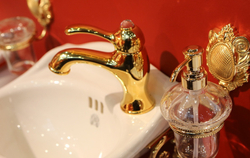 Смеситель для раковины Migliore Lem Crystal 18893 золото