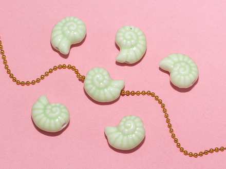 Бусина "Аммонит" 14,5мм, керамика