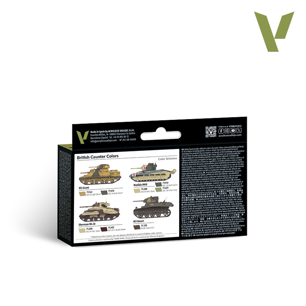 Model Air Set: British Caunter Colors (6)