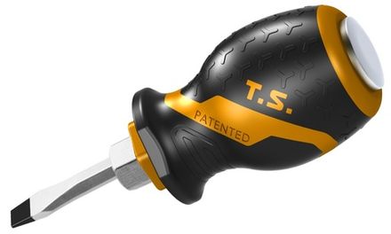 Цена на TOLSEN (TT20138) Отвертка шлицевая "Gripro", Slotted 6,5 мм, 38 мм, силовая