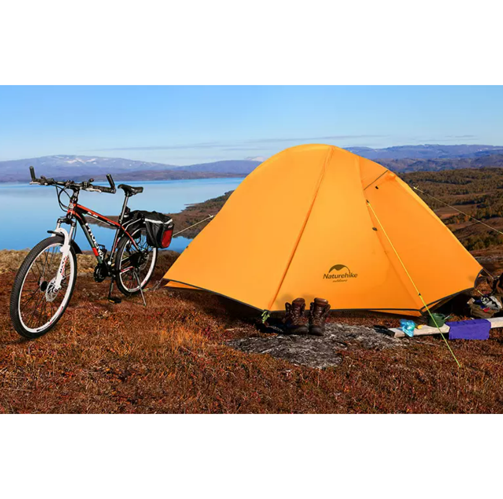 Палатка Naturehike Cycling Si 1-местная, алюминиевый каркас, сверхлегкая, зеленый
