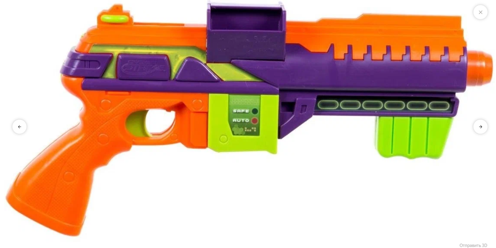 Слайм Бластер Атака монстров в комплекте Бластер мишень слизь 120г 1toy Т15830