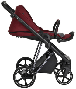 Детская коляска Roan Sol Luxury 3 в 1 с автокреслом Tutis Elo Lux Black RSL/4041 Porto/Nikiel