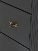 Комод, 91х42х125, Susanna, с ящиками для одежды, витрина, из массива дерева, MAKOSA