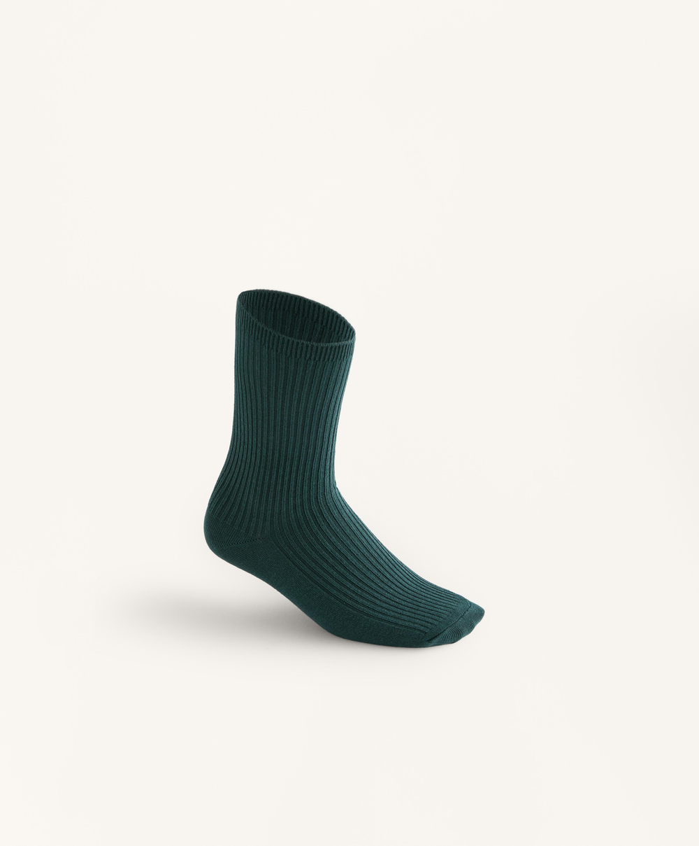 OYSHO Пять пар классических носков с хлопком, ультрамариновый