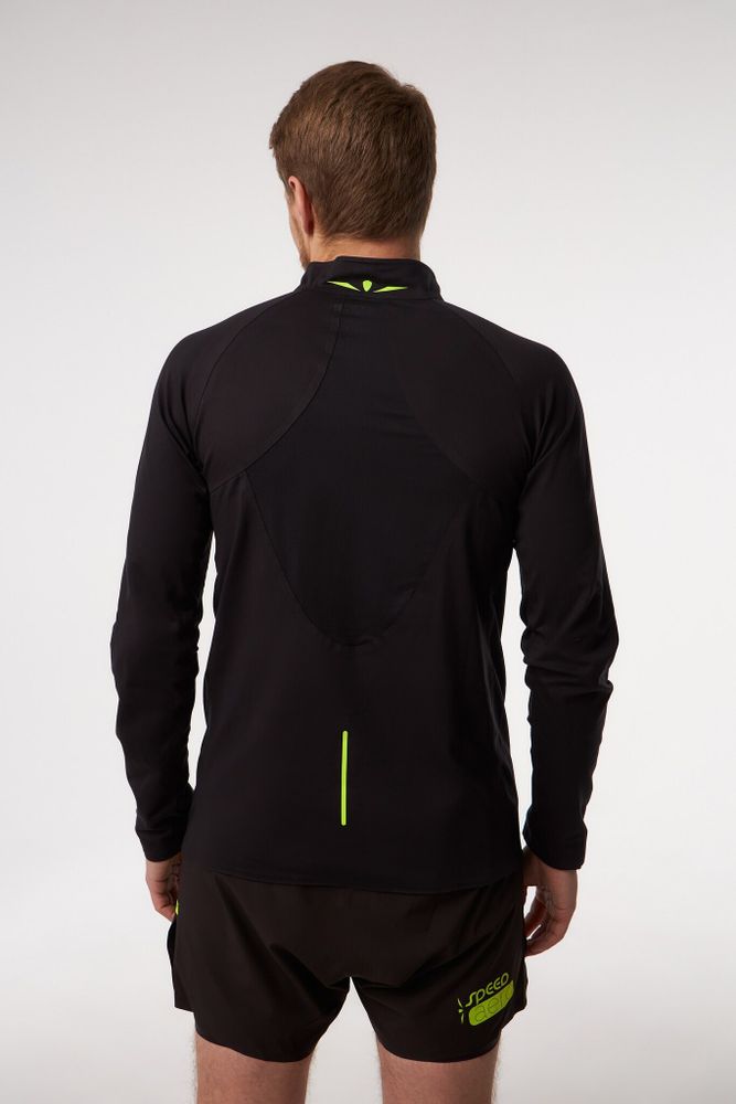 ЛОНГСЛИВ С МЕМБРАННОЙ ВСТАВКОЙ МУЖСКОЙ 3/4 ZIP MEMBRANE | BLACK
