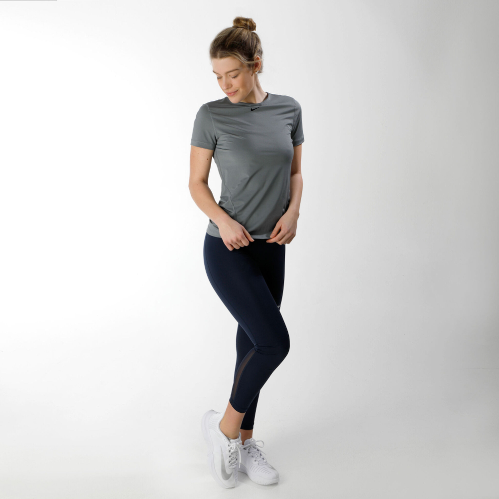 Женские теннисные брюки Nike Pro 365 Tight Women - Dark Blue, White