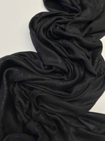 Купон шерсть с шелком Louis Vuitton черный с дизайнерским принтом