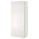 Платяной шкаф - IKEA PAX/FARDAL/ПАКС/ФАРДАЛЬ ИКЕА, 100x60x236 см, белый