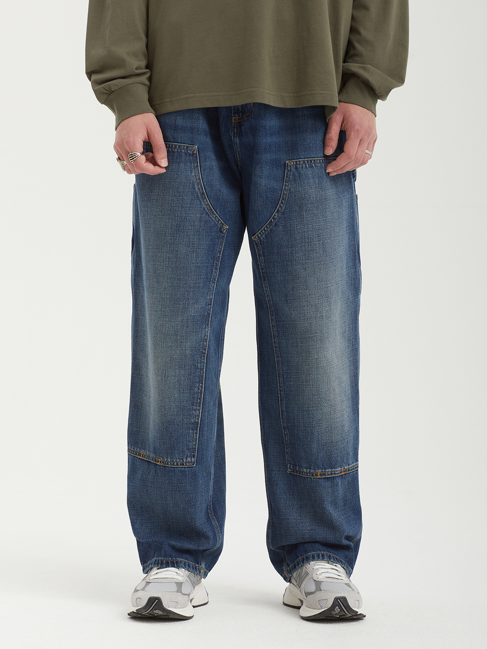 Мужские Джинсы (Loose Straight Fit) Og Double Knee