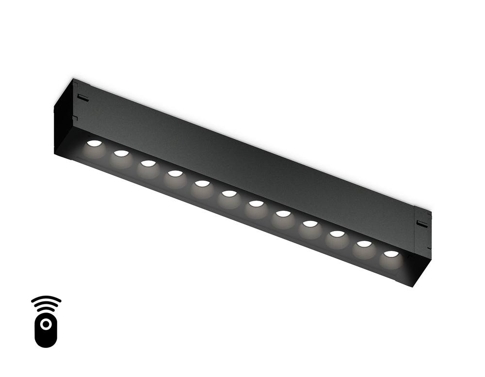 Светильник светодиодный для шинопровода Magnetic 220V GL1302 BK черный IP20 12W 3000K-6400K 24° 232*25*42