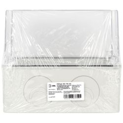 Распаячная коробка ЭРА KORvpk-240-195-165 ОП серая 240х195х165мм прозрачная крышка на винтах d25-3шт d32-2шт IP55