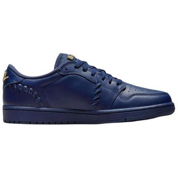 Jordan Air Jordan 1 Винтажные баскетбольные кроссовки Low Топ Морской синий Женские