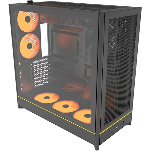 Корпус Midi-Tower Montech HS01 PRO, ARGB, черный (HS01 PRO BLACK)