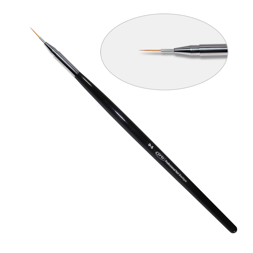 Кисть для дизайна  7D. круглая 0-s PNB, нейлон/ Nail Art Brush round 0-s, nylon, 5,5