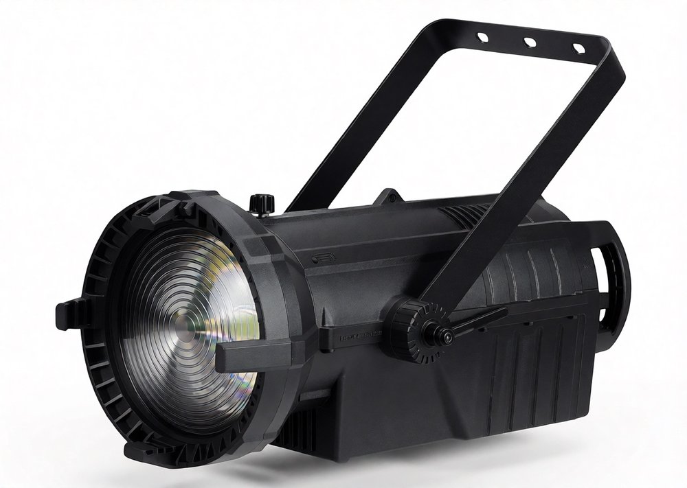 LE200 FRESNEL — 200W COB LED Fresnel Light с зумом 10°-55°