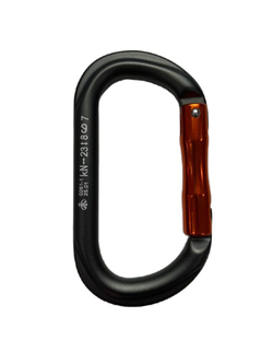 Карабин GRAY овал с прямой защелкой ver 0261-1 (Вертикаль)