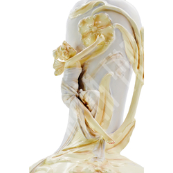 Интерьерная ваза «Фея» в стиле модерн (ар-нуво). Фарфор, ручная роспись. Нач. ХХ в.