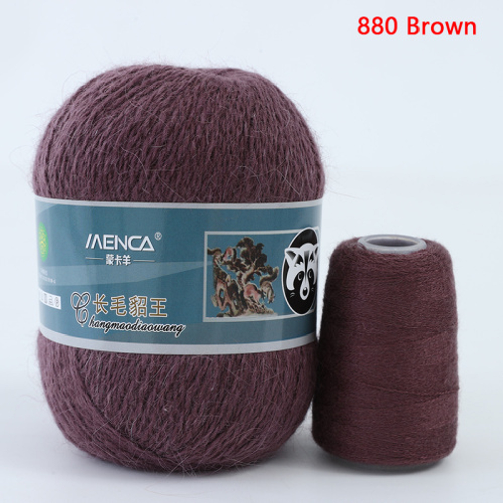 Пряжа Mink Wool (пух норки с синей этикеткой), 50г, 350м, 90%пух норки,10%полиамид (цена за 1 шт)