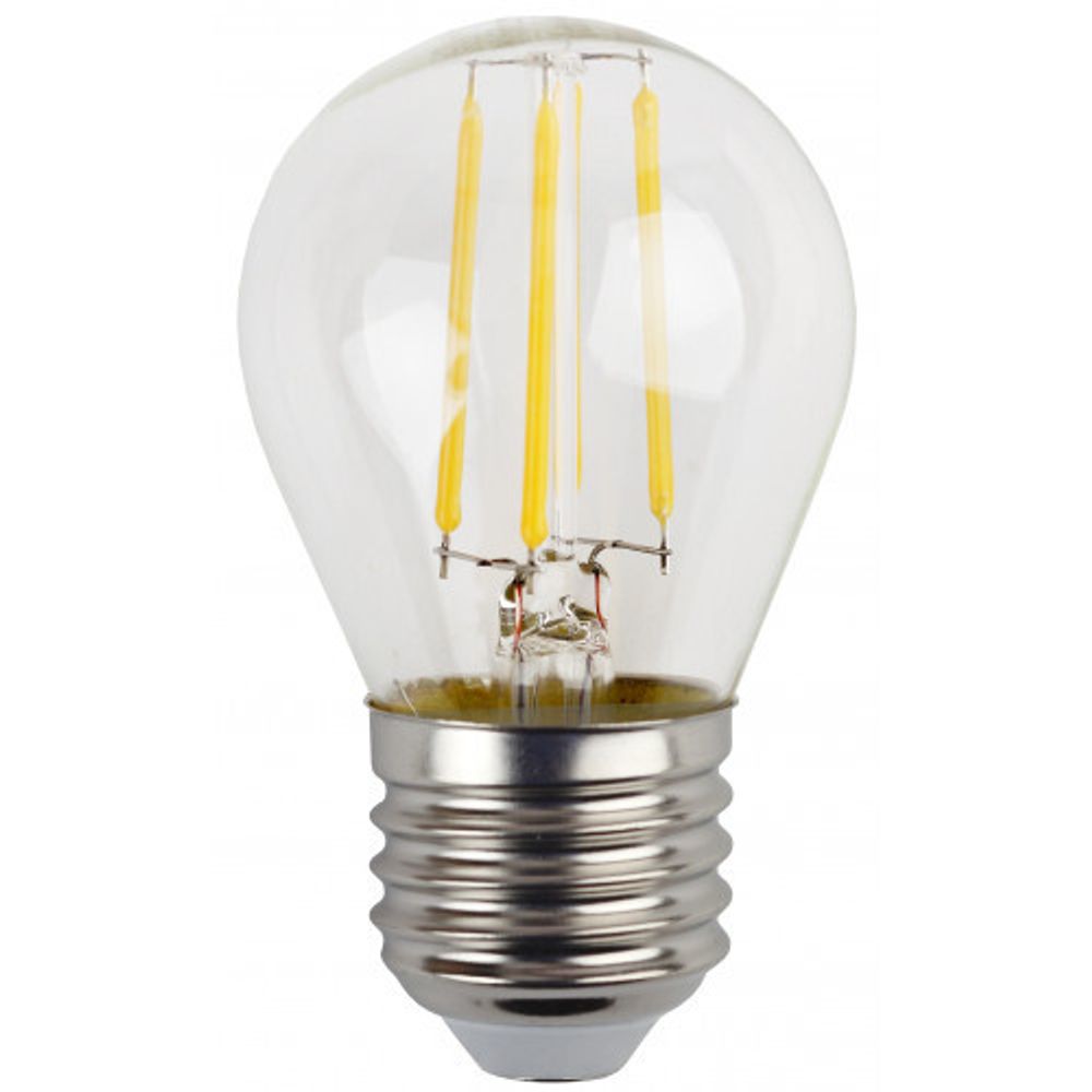 Лампочка светодиодная ЭРА F-LED P45-11W-827-E27 Е27 / Е27 11Вт филамент шар теплый белый свет