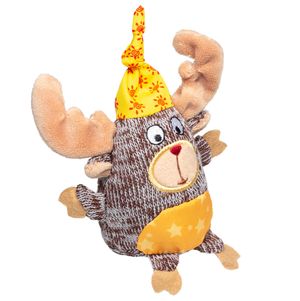 Игрушка для собак Лось с пищалкой 10см, серия PLUSH FRIENDZ Игрушка для собак Лось с пищалкой 10см, серия PLUSH FRIENDZ