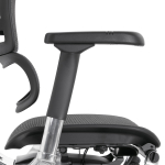 Кресло FALTO Ergohuman Elite 2 с подножкой ( чёрный каркас /сетка чёрный T-168-B1 Black )