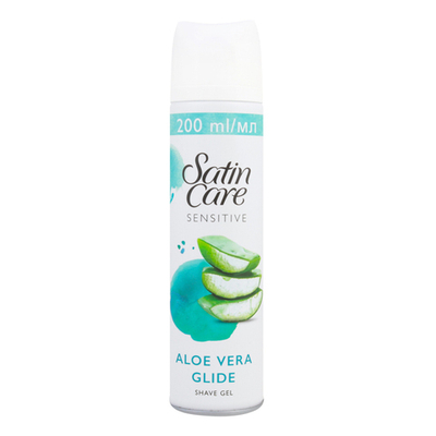 GILLETTE Satin Care ALOE VERA GLIDE гель для бритья женский 200 мл.